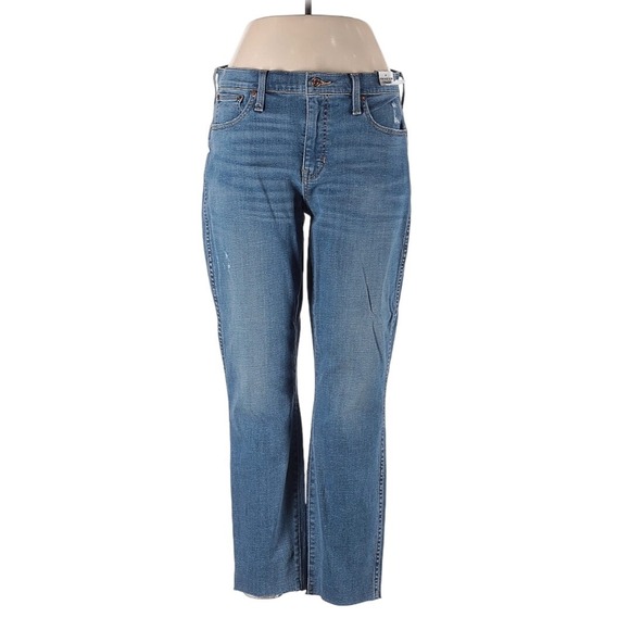 J.Crew Vintage Slim Straight‎ Leg Jeans High Rise Slim Denim Size 32 9" BD358 - Picture 1 of 12